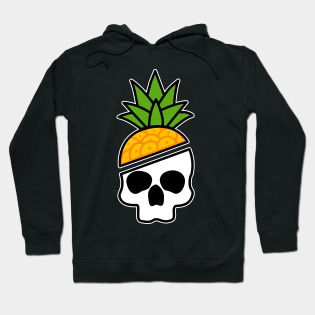 Pineapple Skull Hoodie by MedleyDesigns67